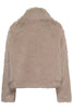 Culture CUFURRA Kunstfelljacke – Beige – Rückansicht